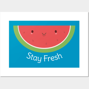 Cool and kawaii watermelon t-shirt Posters and Art